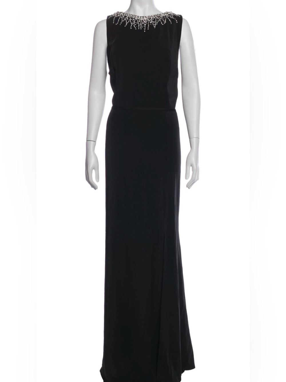 Mac Duggal | Sleeveless Rhinestone Collar Column Gown 26516 - Picture 5 of 14